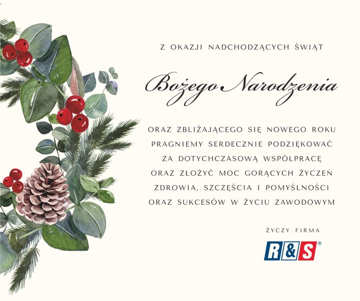 kartka świąteczna R&S